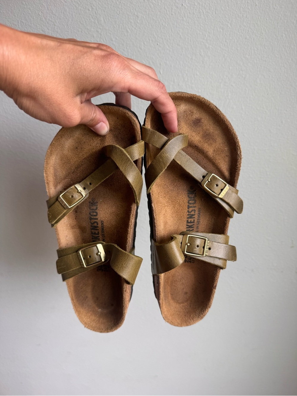 Dark Green Mayari Birkenstock Sandals 38
